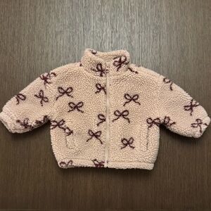 Rylee + Cru Pink Kids Fleece Winter Jacket (6-12M)